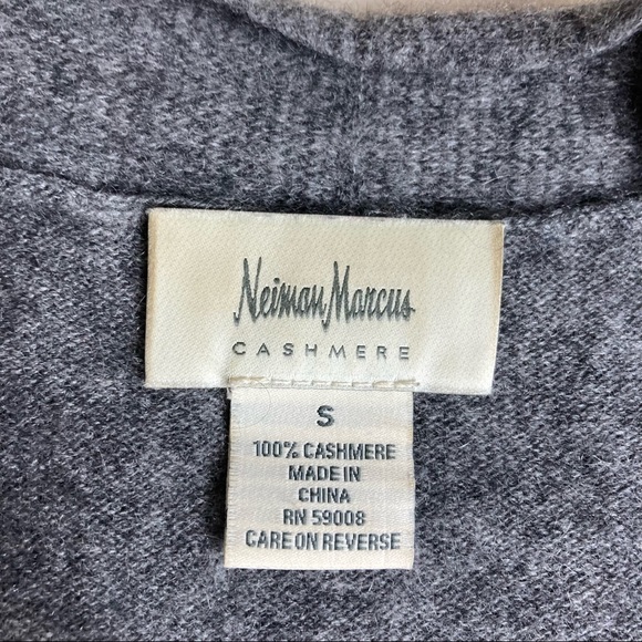 Neiman Marcus 100% Cashmere Open Cardigan Flawed - Picture 3 of 7